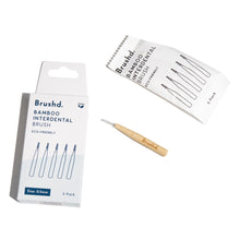 Load image into Gallery viewer, Bamboo Interdental brushes - 5 pack

