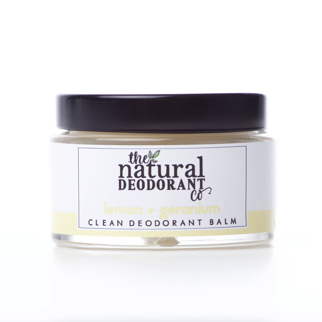Clean Natural Deodorant Balm in Lemon & Geranium 55g