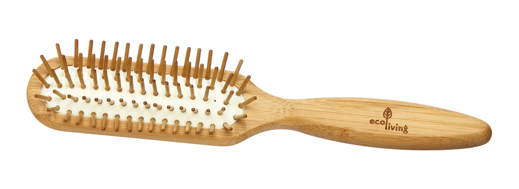 Bamboo Hairbrush With Wooden Pins (Rectangle)