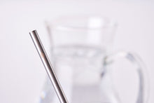 Load image into Gallery viewer, 5 Stainless Steel Smoothie Straight Drinking Straws
