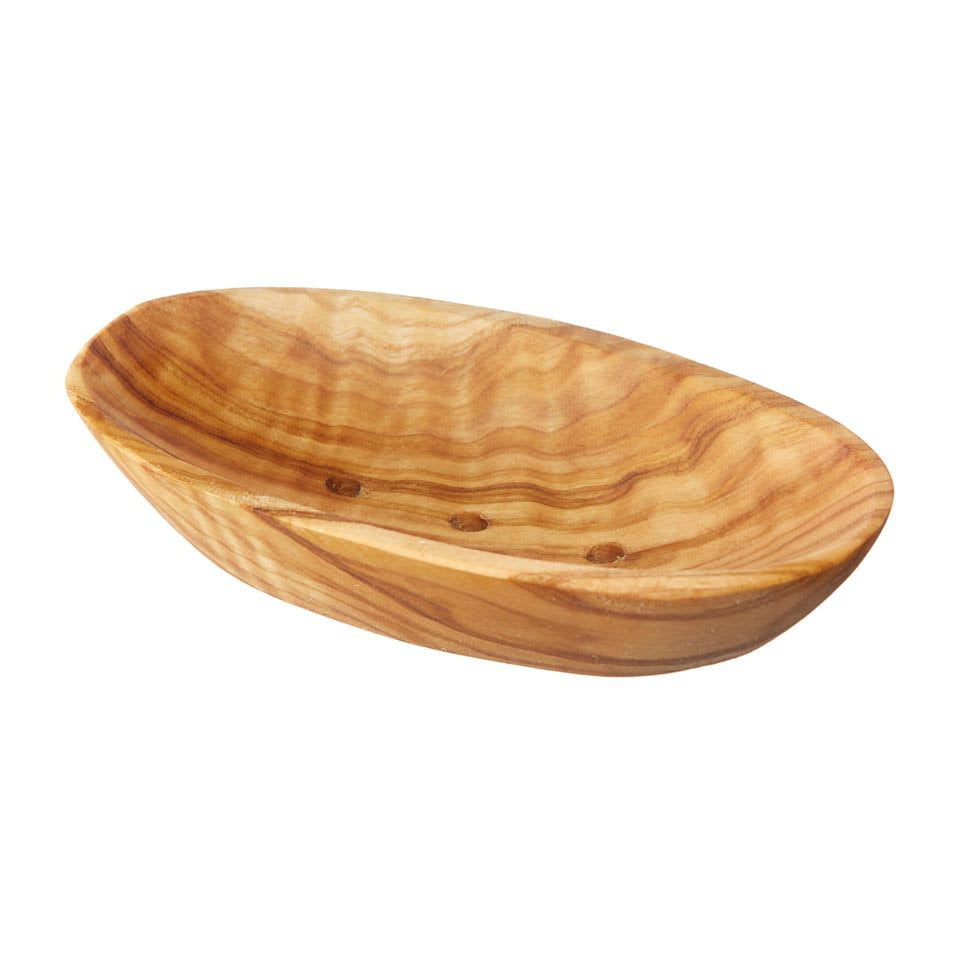 Olive Wood Soap Dish- Oval